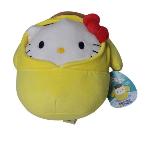 Squishmallows Other - Hello Kitty Squishmallow Plush Pompompurin Costume Hoodie 8" Removable Hood NWT